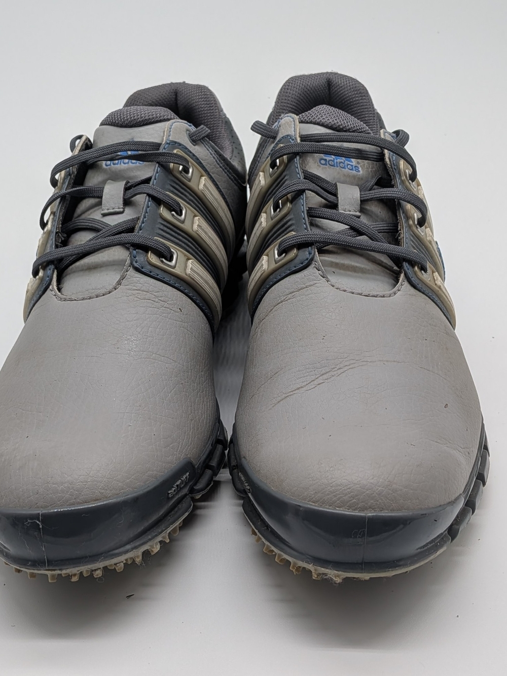adidas Men's Gray and Black Athletic Golf Shoes - Picture 3 of 7
